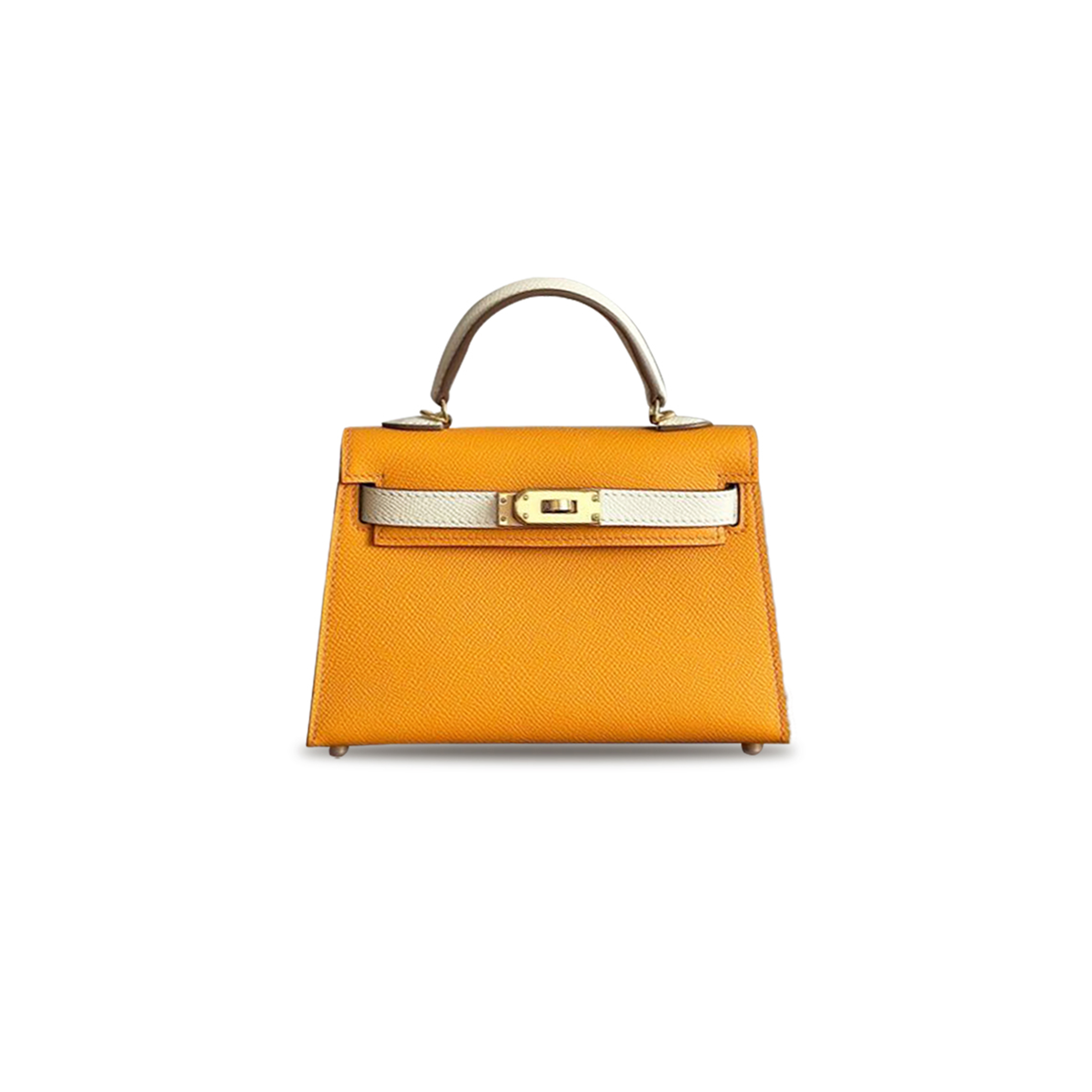 HERMÈS MINI KELLY II EPSOM SUN YELLOW (19*12*5.5cm) 